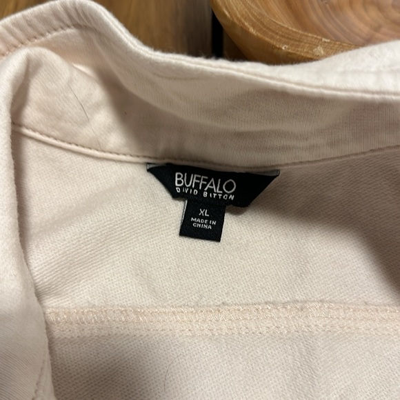 Buffalo David Bitton XL off white denim jacket - Picture 3 of 6